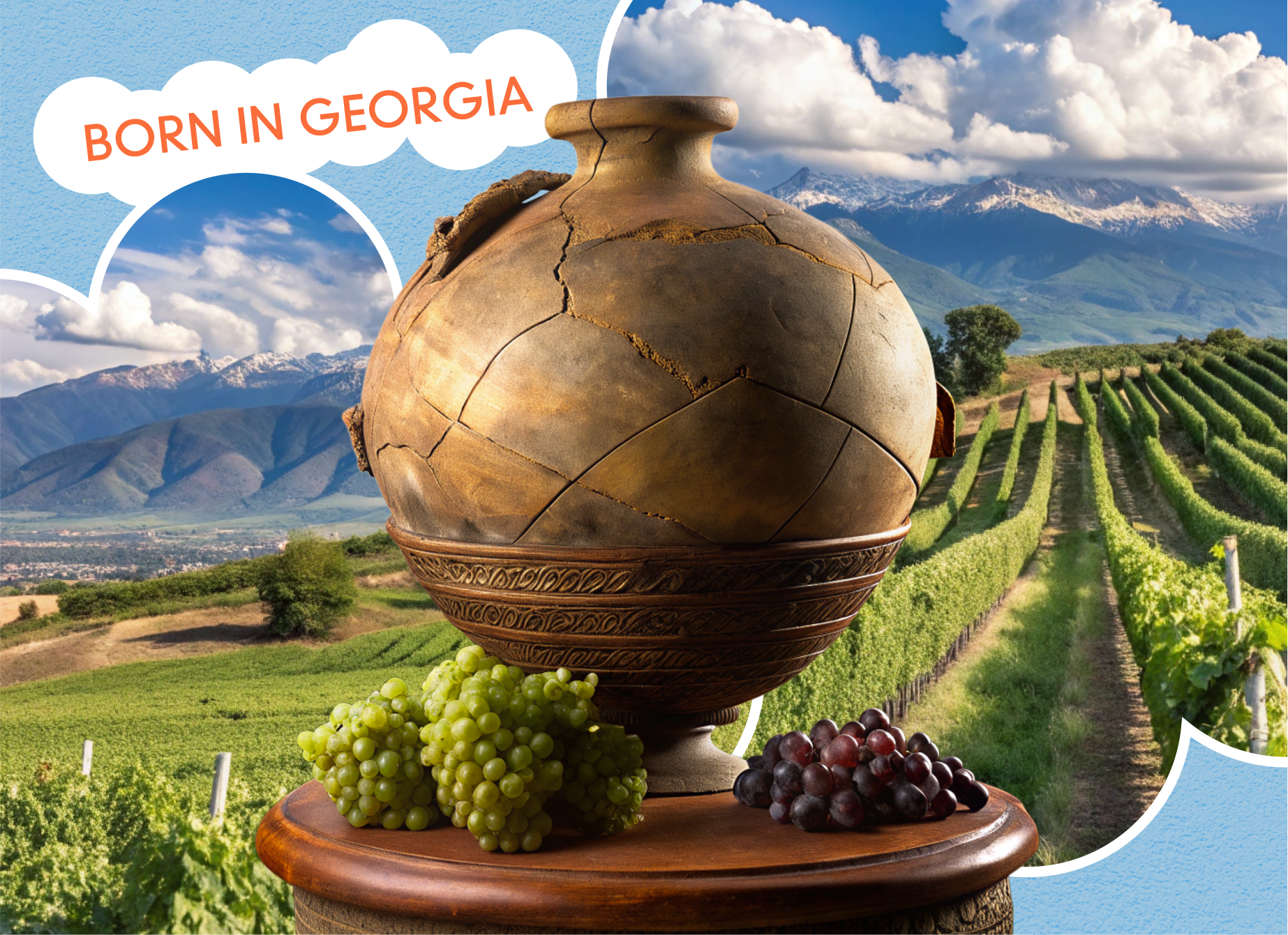 About Orange Wine Banner -  Born in Georgia Discover the Unique Characteristics of Orange Wines