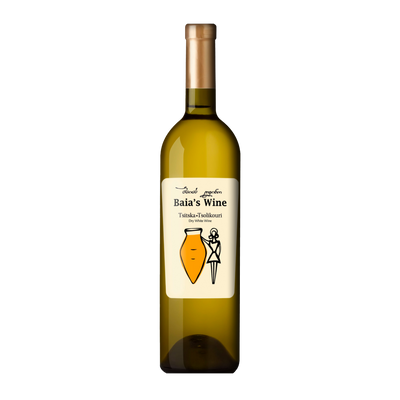 Baia’s Tsitska-Tsolikauri 2022 Qvevri - a fresh and vibrant Georgian amber wine - bottle png