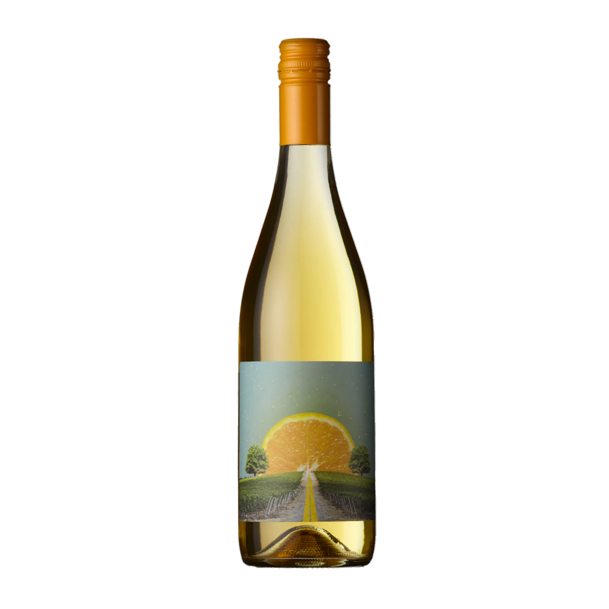 Cramele Recas Solara Orange from Viile Timisului - a unique orange wine with deep, complex flavors - bottle png