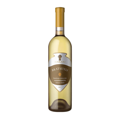 Maranai Rkatsiteli Qvevri 2018 - a classic Georgian amber wine with deep flavors - bottle png