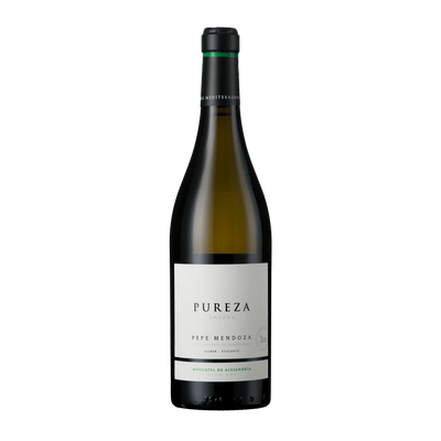 Pepe Mendoza Pureza Moscatel - a high-quality Spanish white wine with a rich aromatic profile png